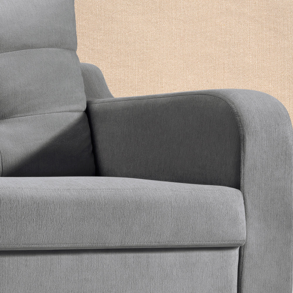 Ease Plus Grey Fabric 1 seater sofa - Image 4