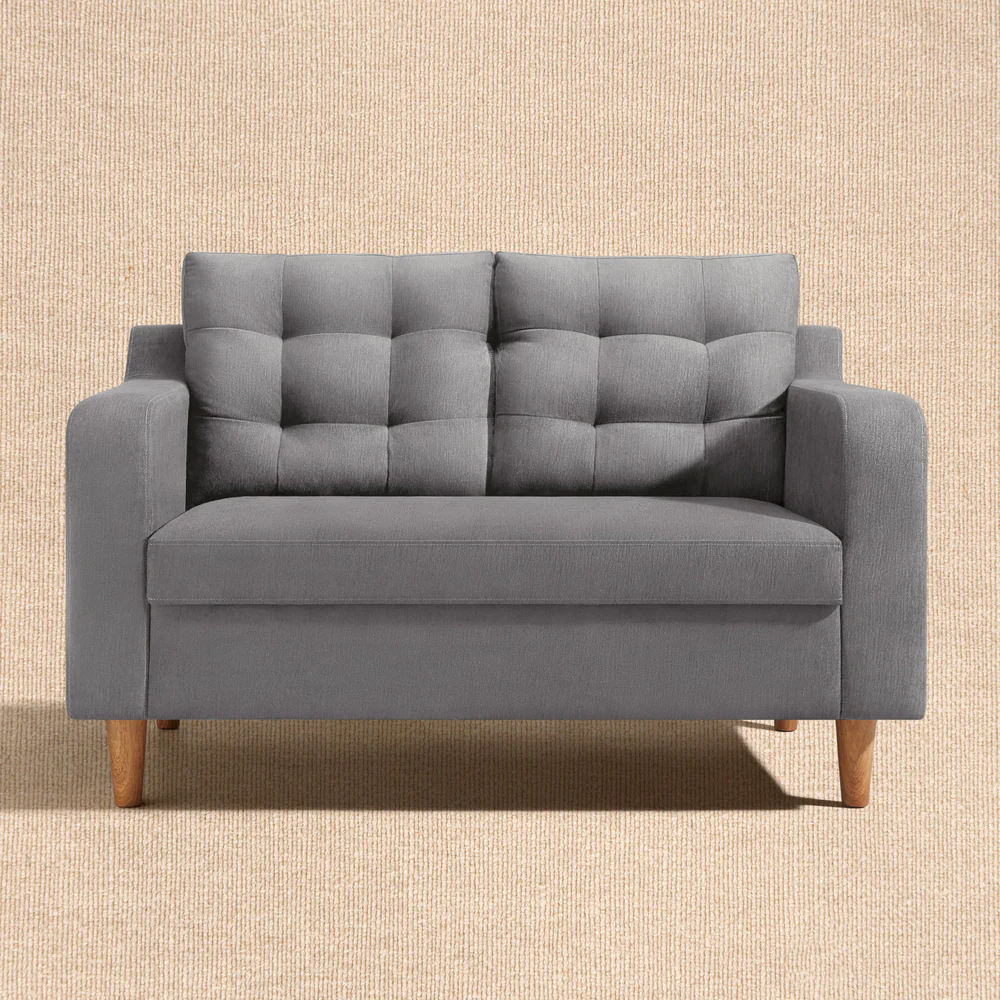 Ease Plus Grey Fabric 2 seater sofa - Image 2