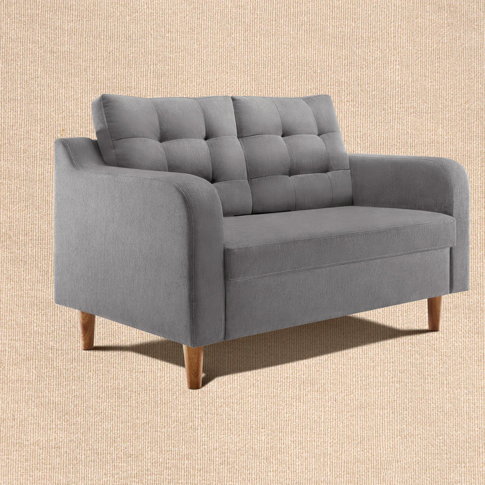 Ease Plus Grey Fabric 2 seater sofa - Image 3