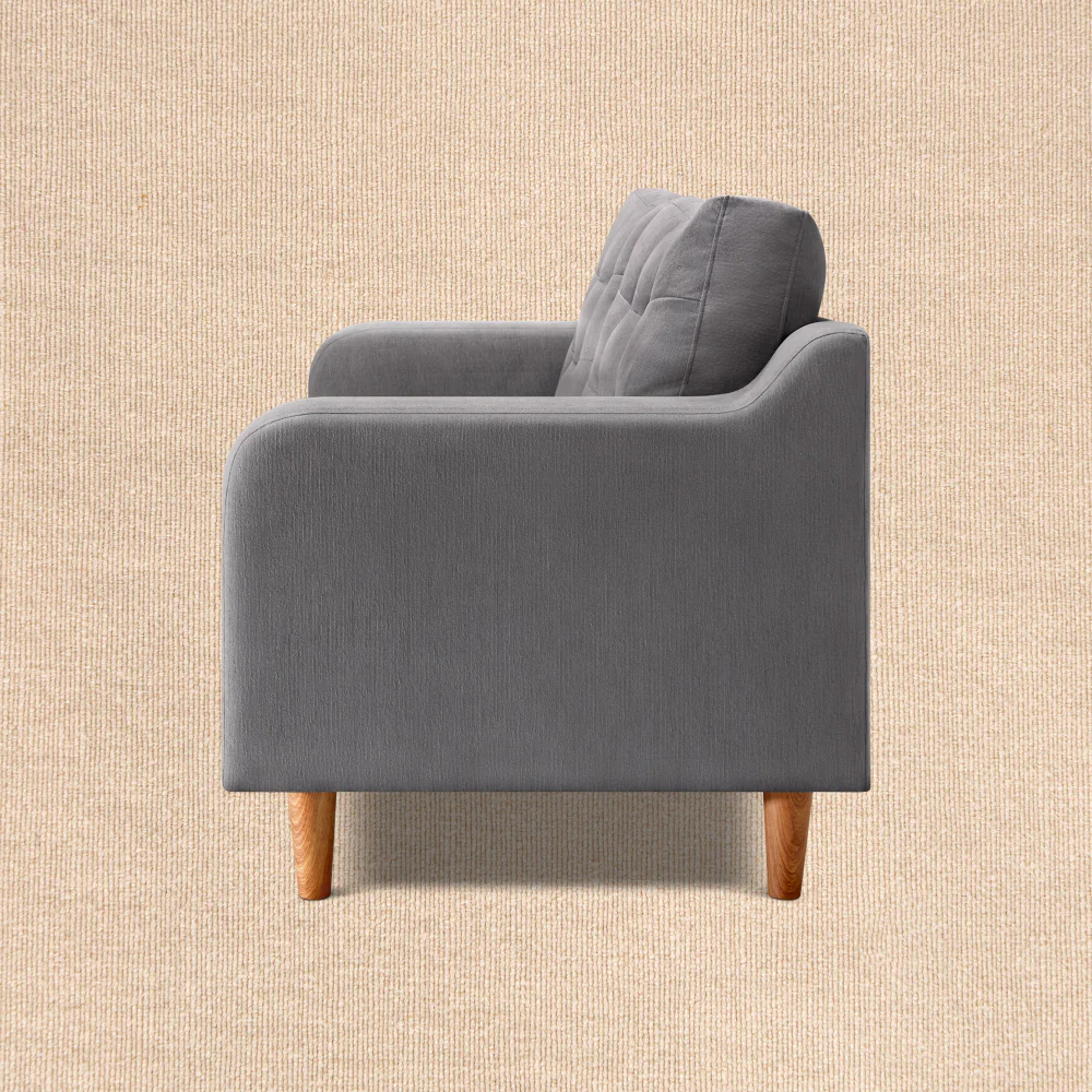 Ease Plus Grey Fabric 3 seater sofa - Image 8