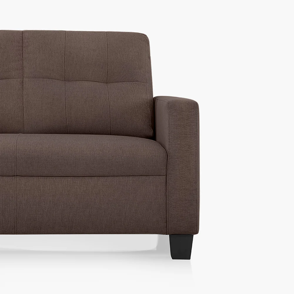 Ease Saddle Brown Fabric 2 Seater Sofa - Image 7