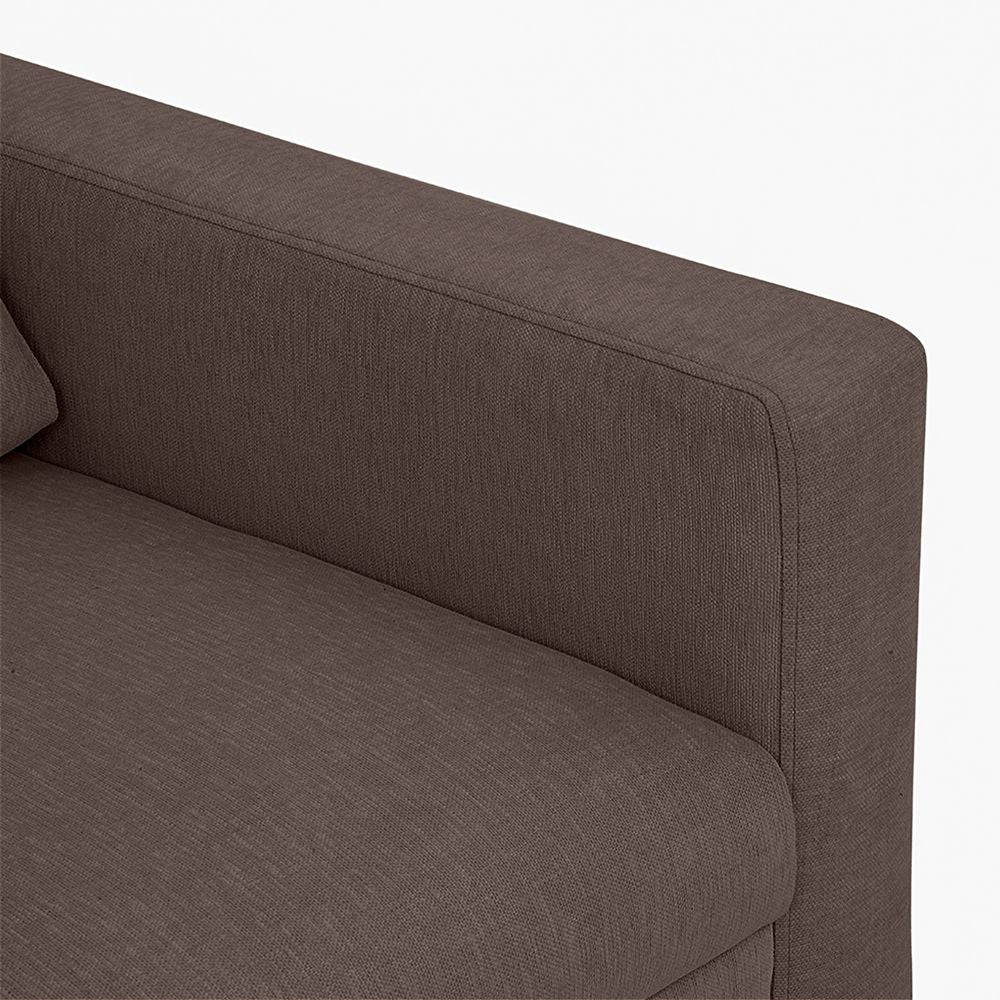 Ease Saddle Brown Fabric 3 Seater Sofa - Image 6