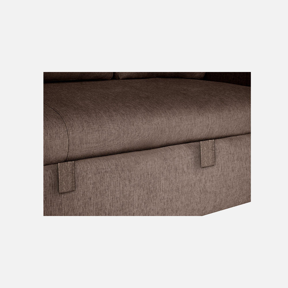 Ease Saddle Brown Fabric Sofa cum Bed - Image 18