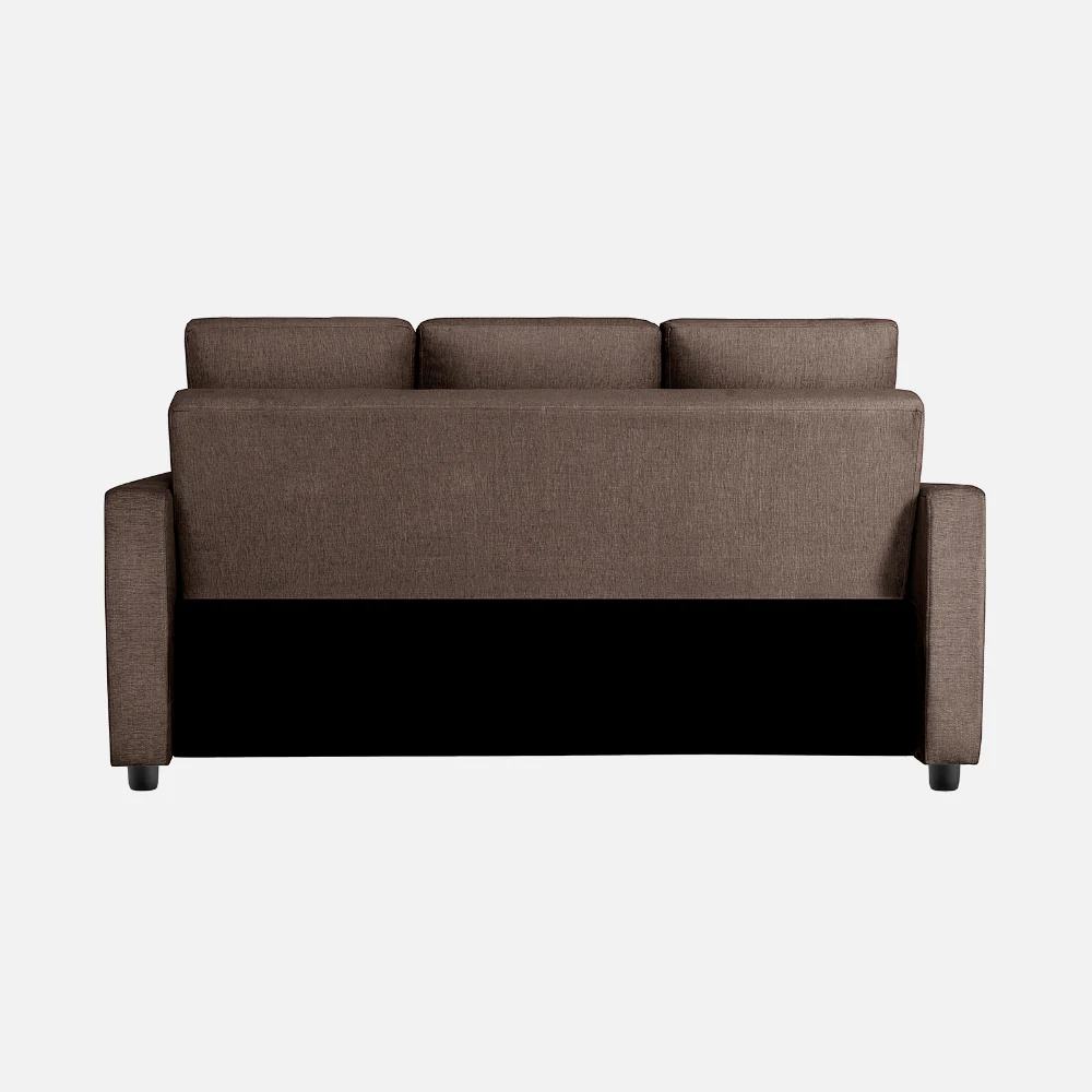 Ease Saddle Brown Fabric Sofa cum Bed - Image 19