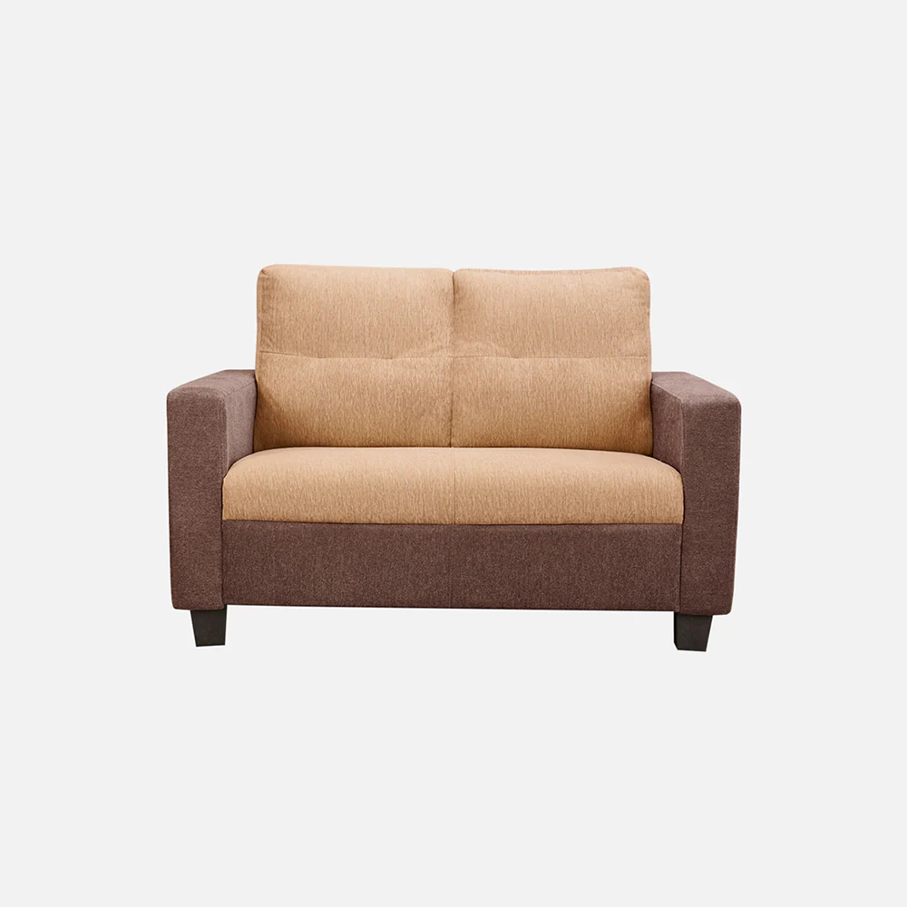 Ease Sand Brown Fabric 2 Seater Sofa - Image 3