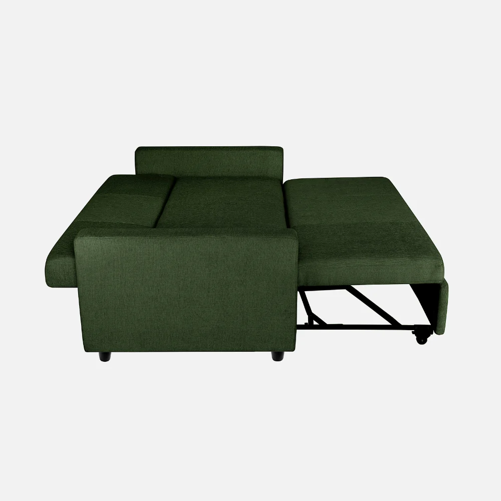 Ease Sap Green Fabric Sofa cum Bed - Image 12