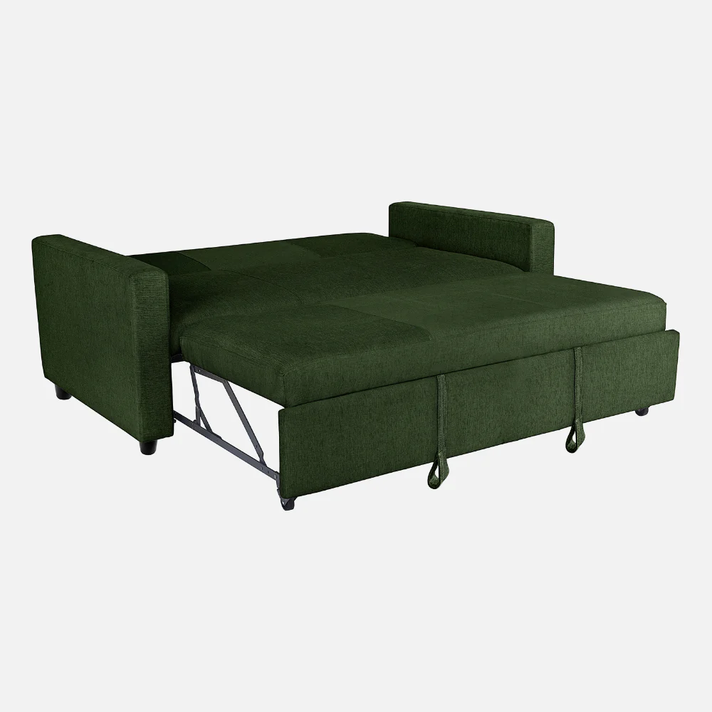 Ease Sap Green Fabric Sofa cum Bed - Image 13