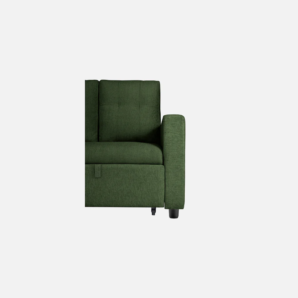 Ease Sap Green Fabric Sofa cum Bed - Image 17