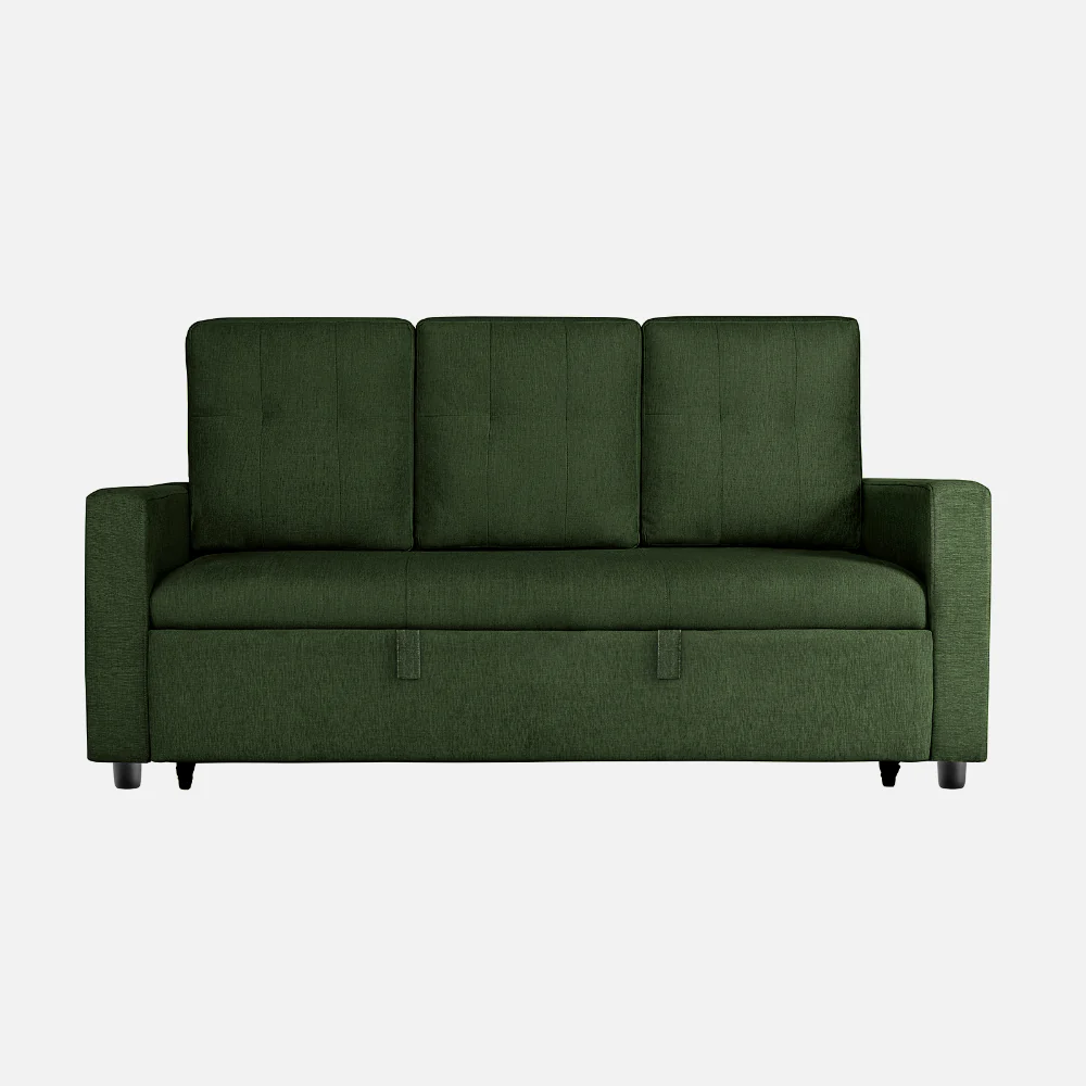 Ease Sap Green Fabric Sofa cum Bed - Image 3