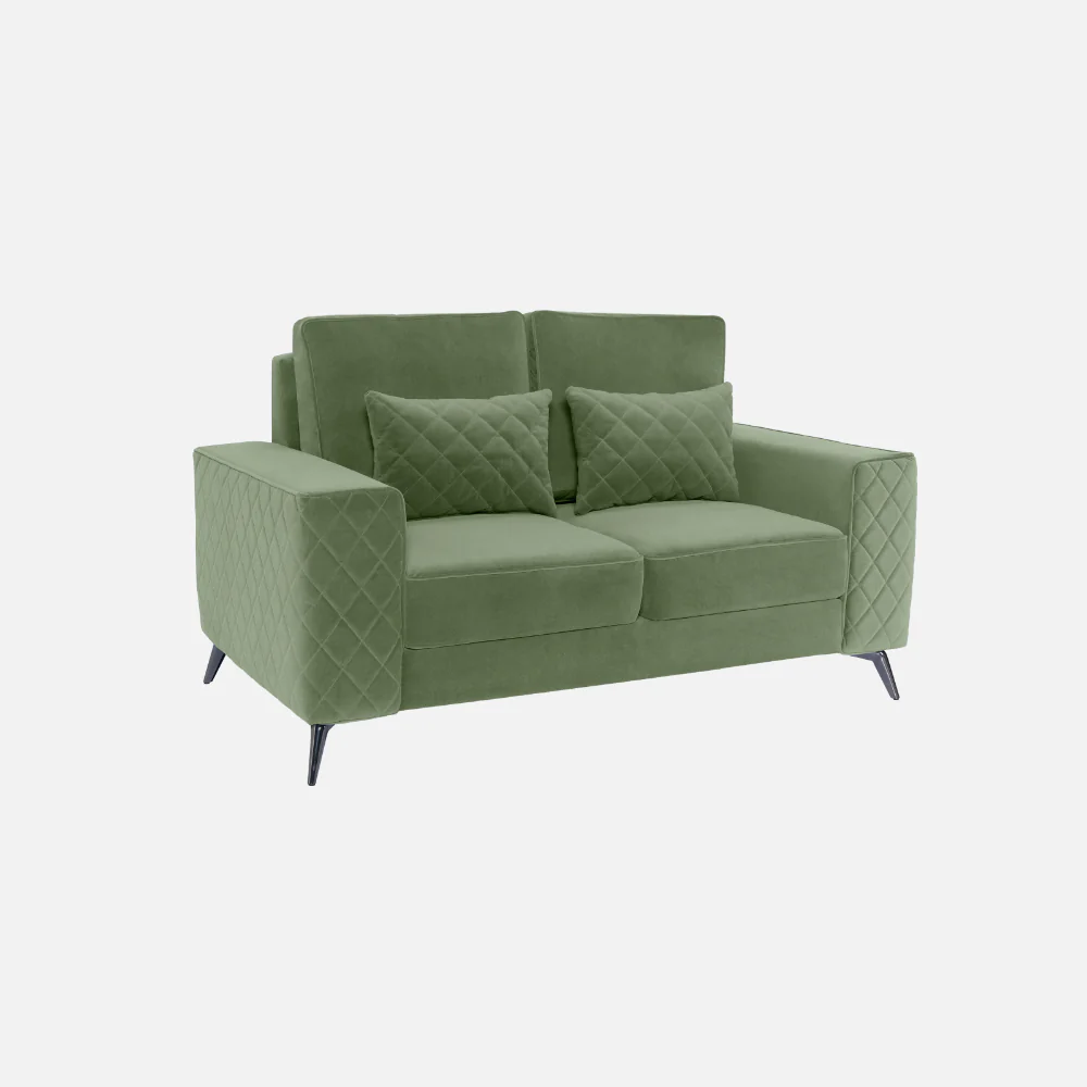 Eden Jade Green Fabric 2 Seater Sofa - Image 3