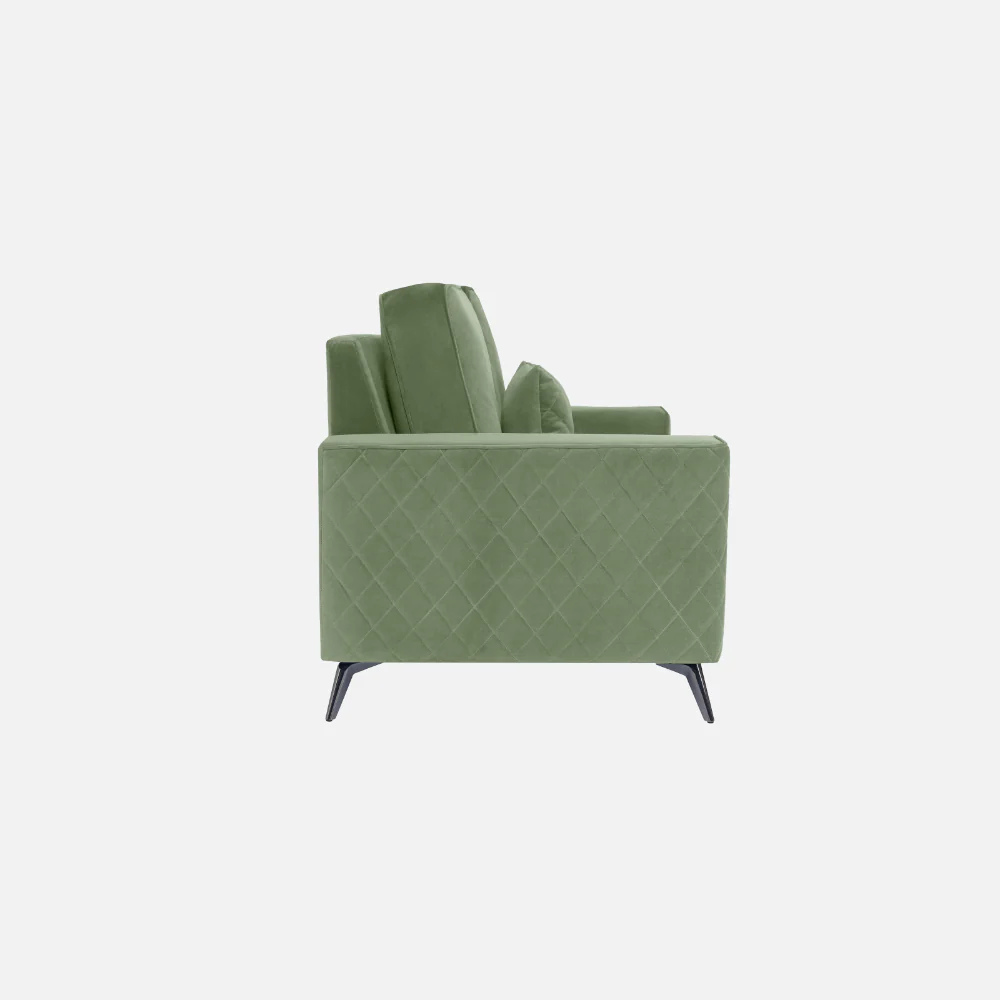 Eden Jade Green Fabric 2 Seater Sofa - Image 7