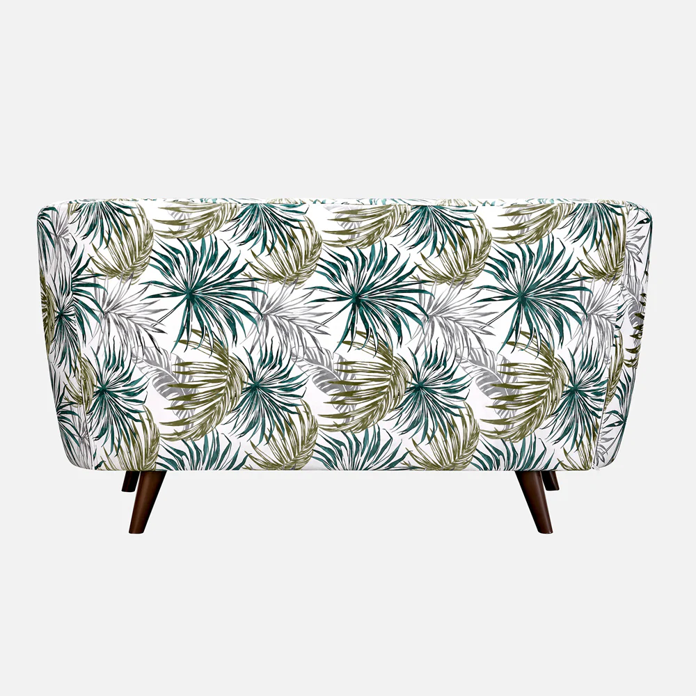Meadow Kale Green Palm Loveseat - Image 7