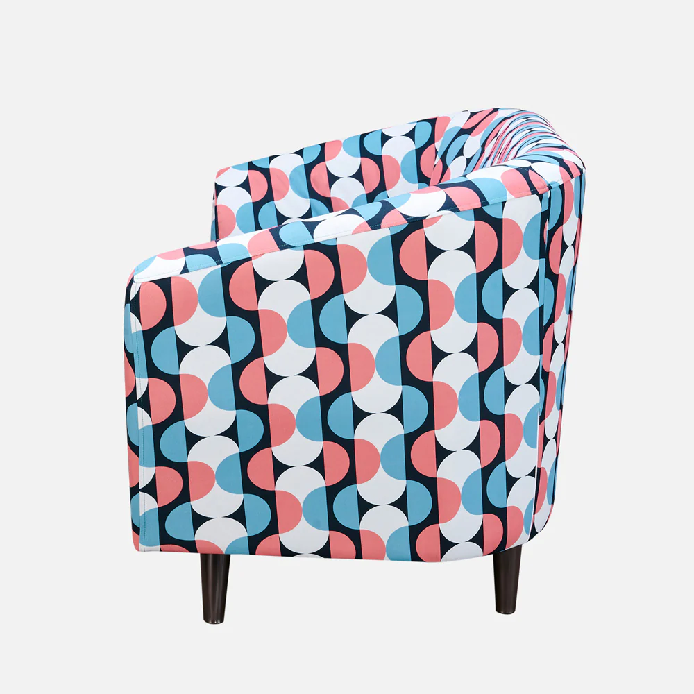 Meadow Light Cyan Interlace Loveseat - Image 6