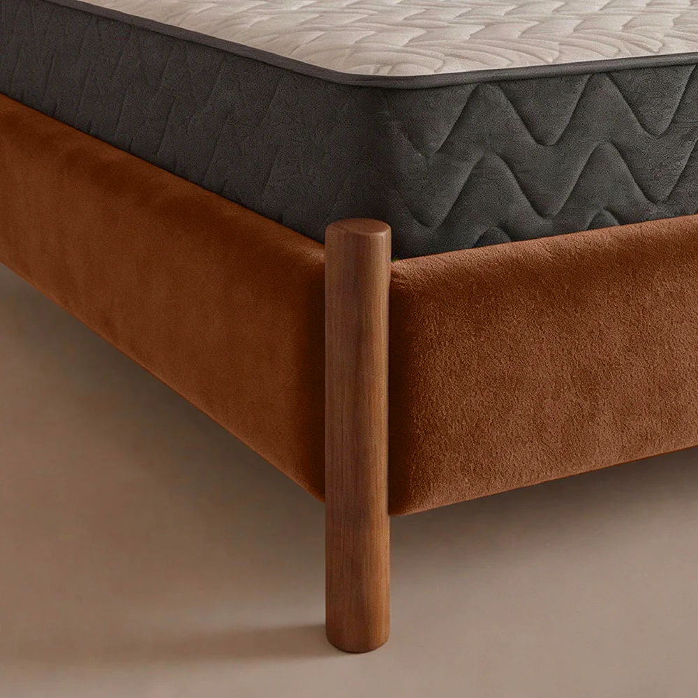 Orra Upholstered Bed - Baked Clay Rust - Image 4
