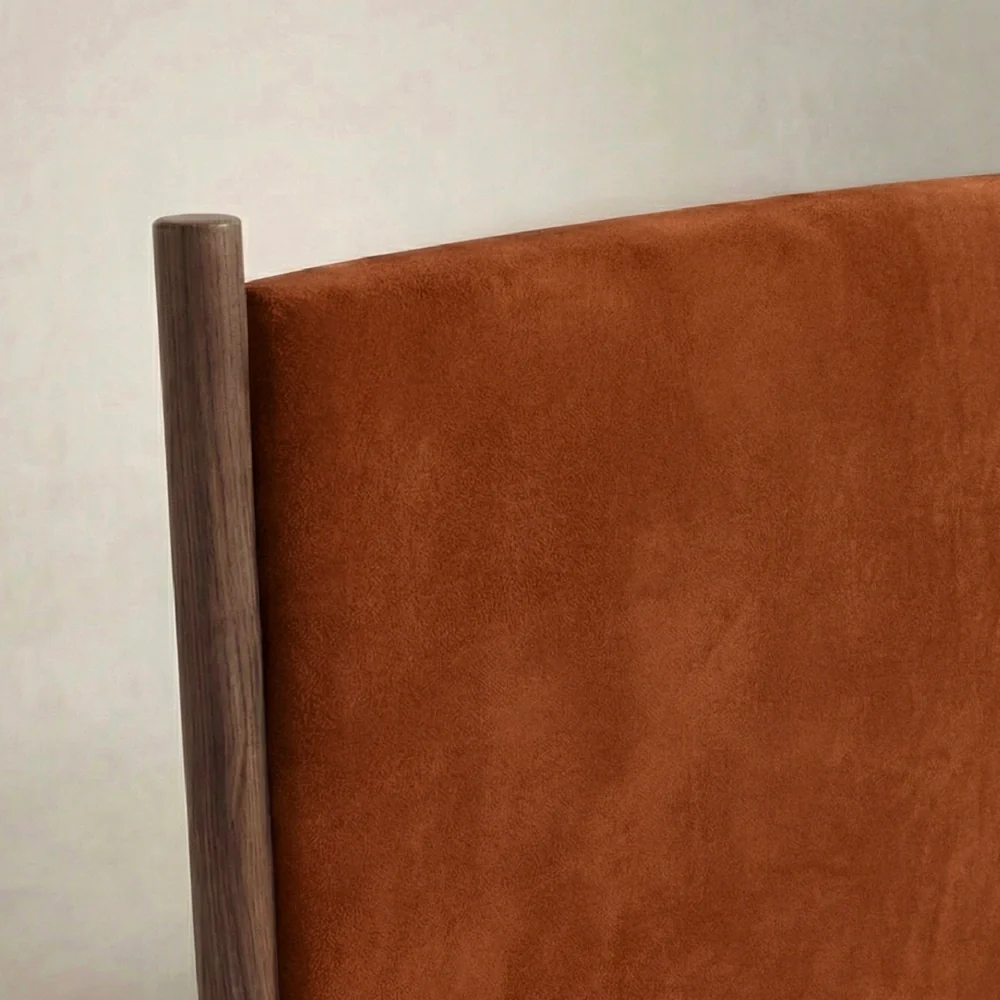 Orra Upholstered Bed - Baked Clay Rust - Image 5