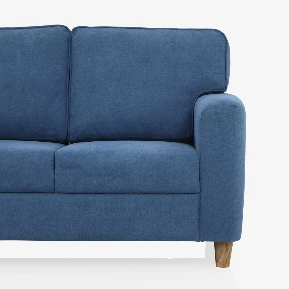 Utopia Blue Fabric 2 Seater Sofa - Image 5