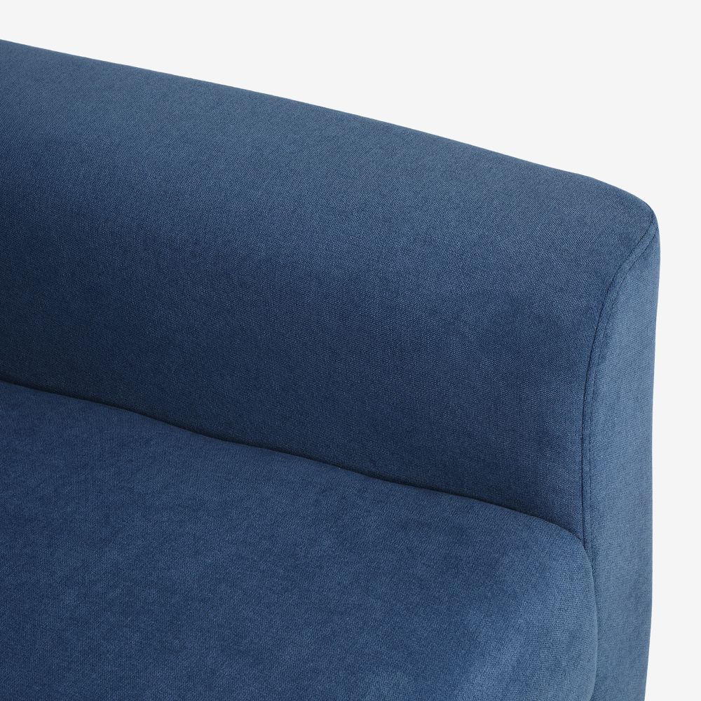 Utopia Blue Fabric 2 Seater Sofa - Image 6