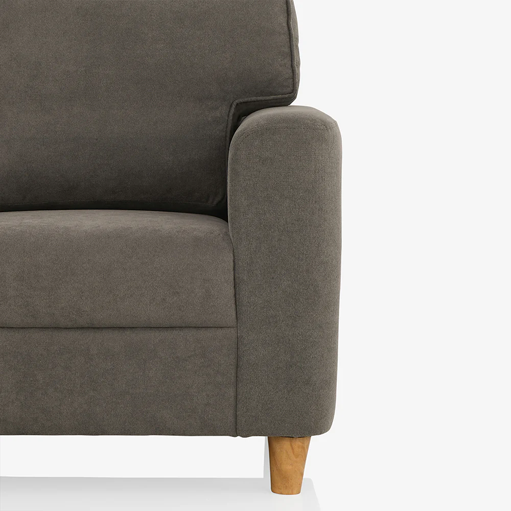 Utopia Grey Fabric 1 seater sofa - Image 7