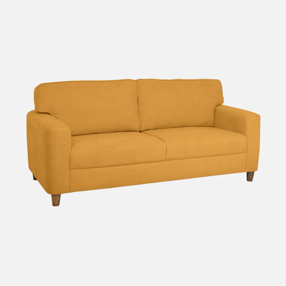 Utopia Yellow Fabric 2 seater sofa - Image 5