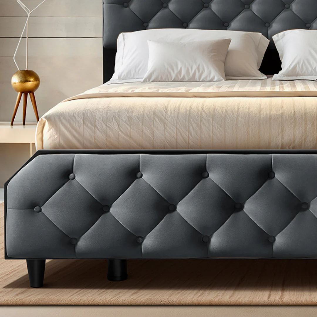 Wave Plus Adjustable Bed Serene Upholstered Bed (Grey)+ Wave Kinect Propel Mattress 8"(20.3cm) - Image 7