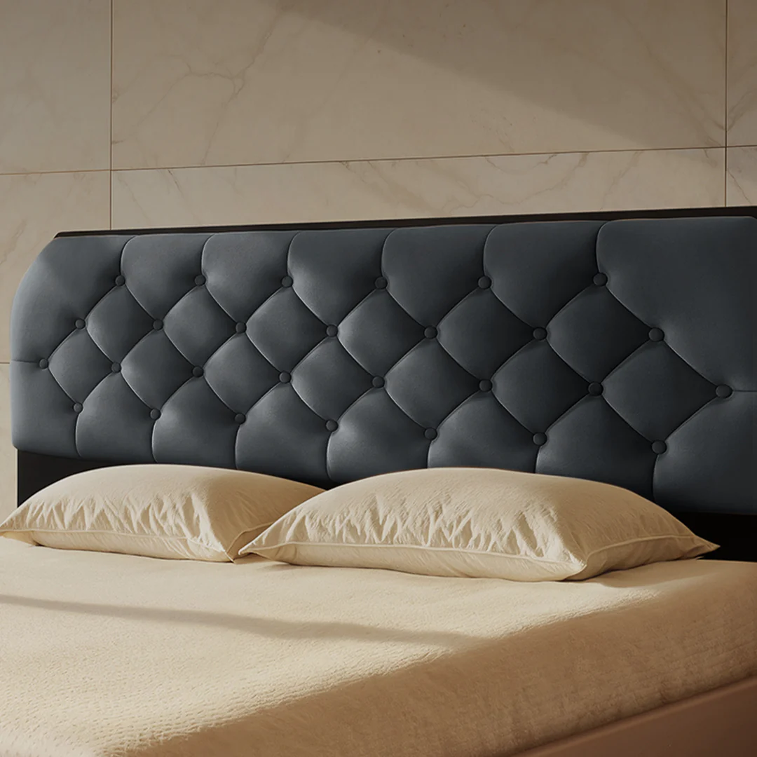 Wave Plus Adjustable Bed Serene Upholstered Bed (Grey)+ Wave Kinect Strength Mattress 8"(20.3cm) - Image 6