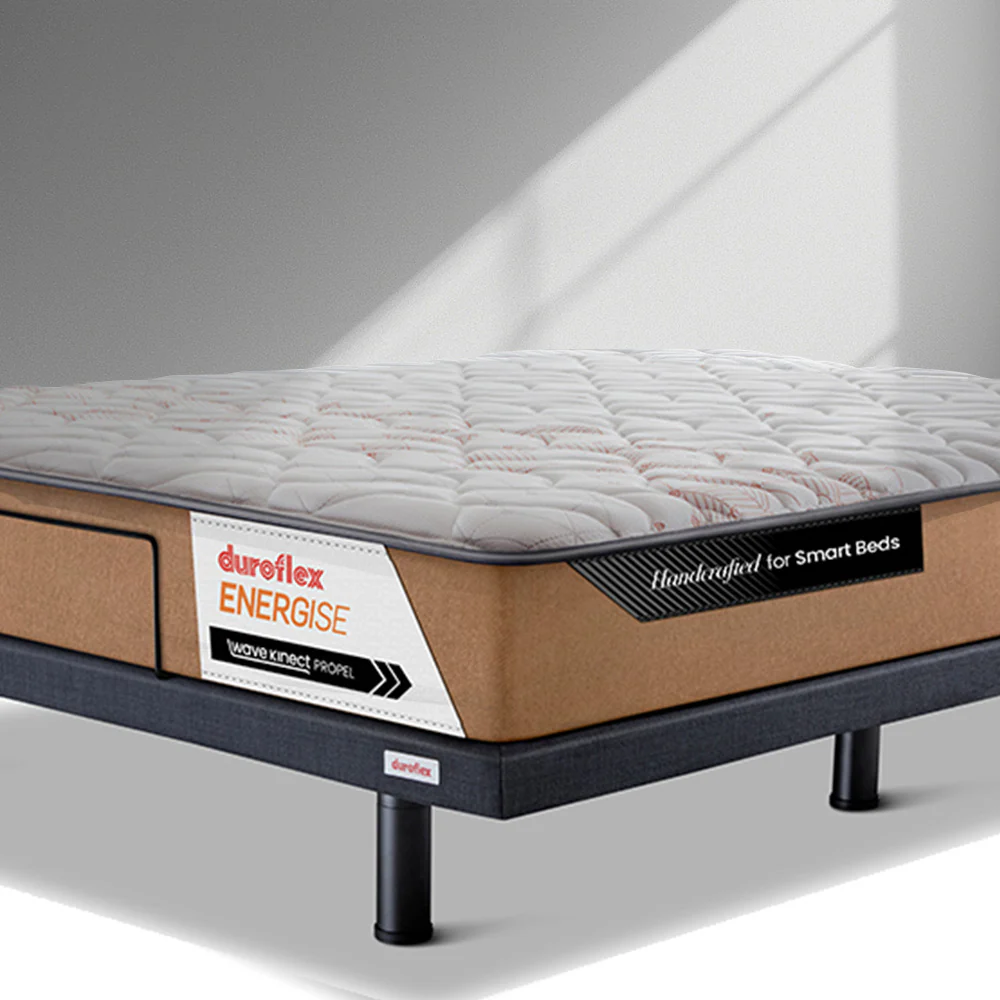Wave Plus Adjustable Bed Tranquil Upholstered Bed (Beige)+ Wave Kinect Propel Mattress 8"(20.3cm) - Image 7