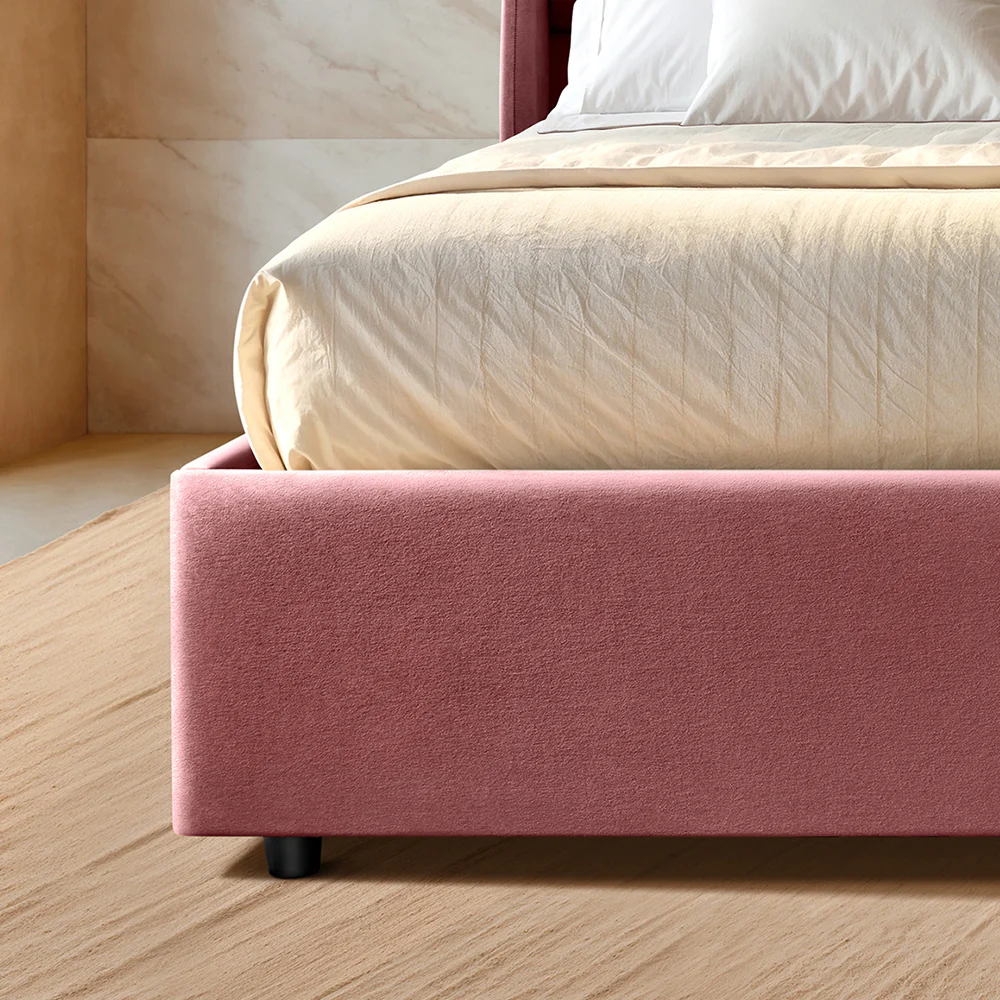 Wave Plus Adjustable Bed with Celeste Upholstered Bed and Livein Duropedic - Pink - Image 7