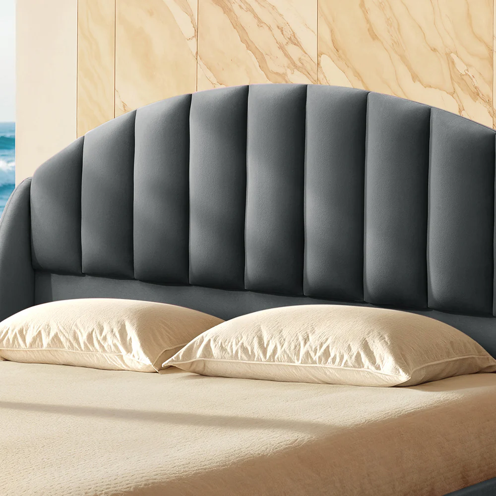 Wave Plus Adjustable Bed with Celeste Upholstered Bed and SuperGrid - Grey - Image 5