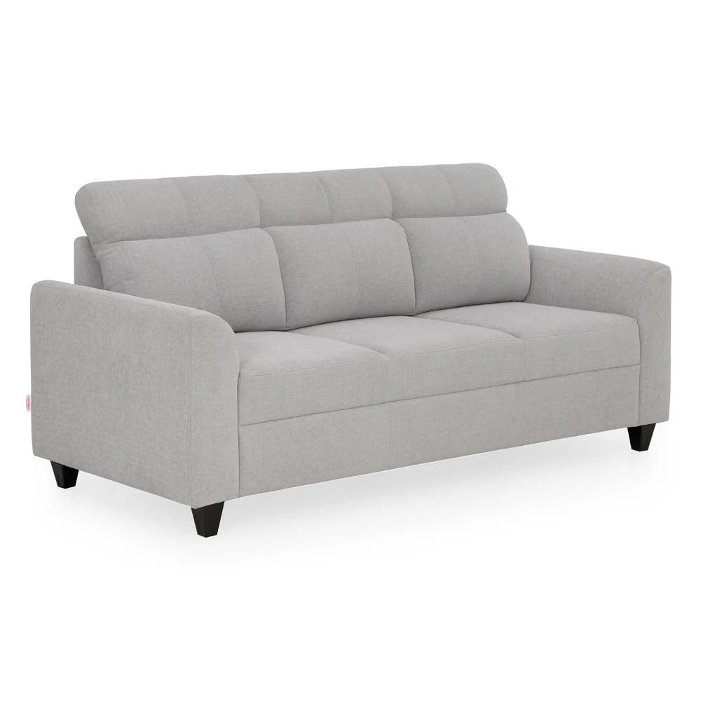 Zivo Plus Cloudy Gray Fabric Sofa Set 3 Seater Sofa - Image 3
