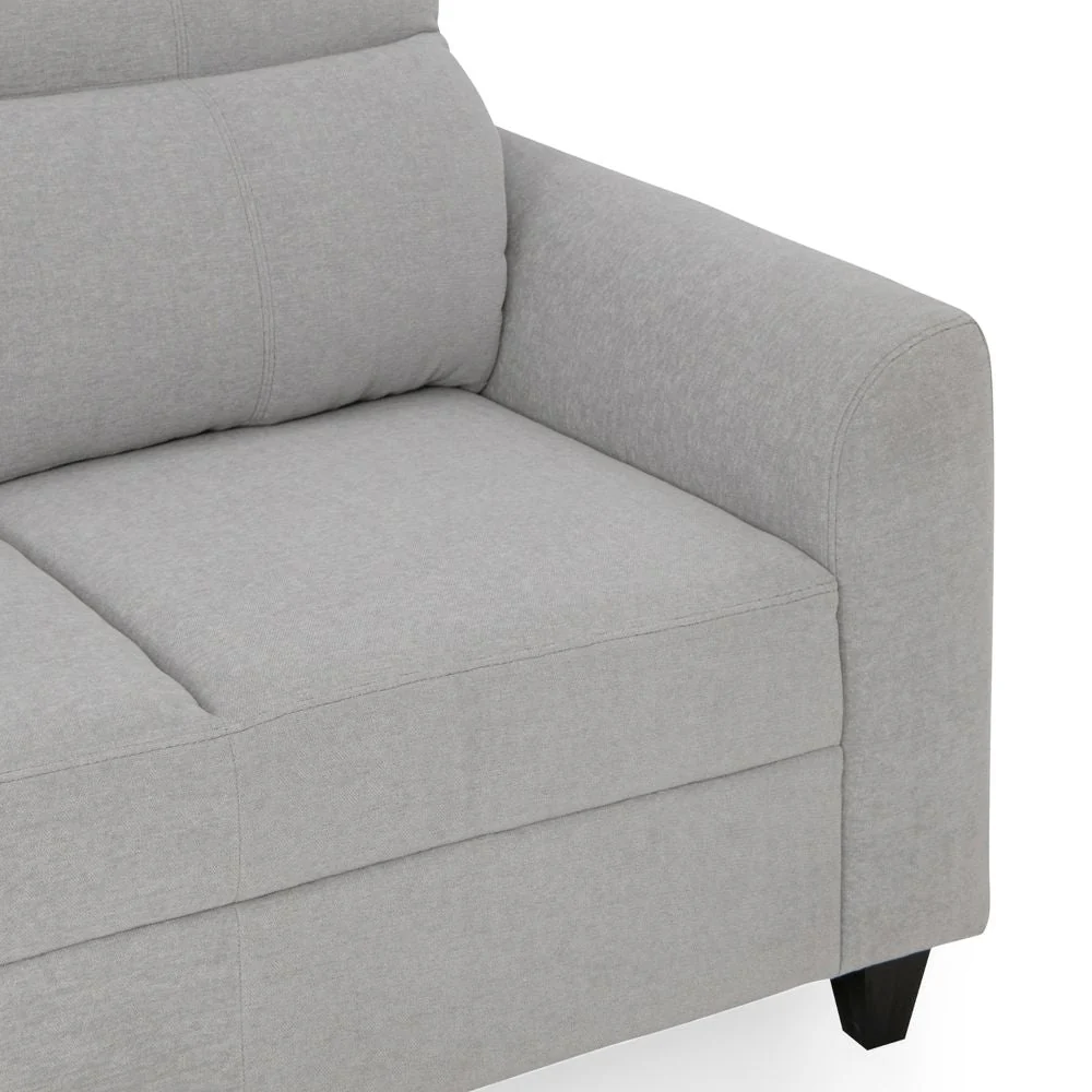 Zivo Plus Cloudy Gray Fabric Sofa Set 3 Seater Sofa - Image 7