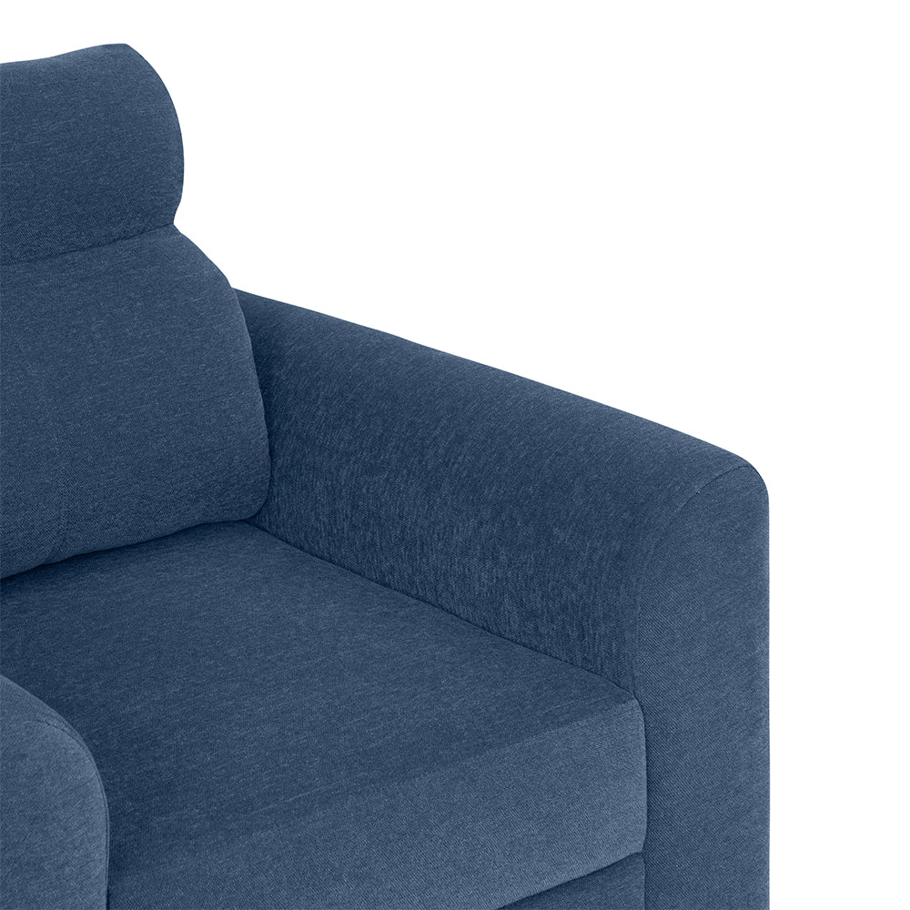 Zivo Plus Twilight Blue Fabric 1 Seater Sofa - Image 5