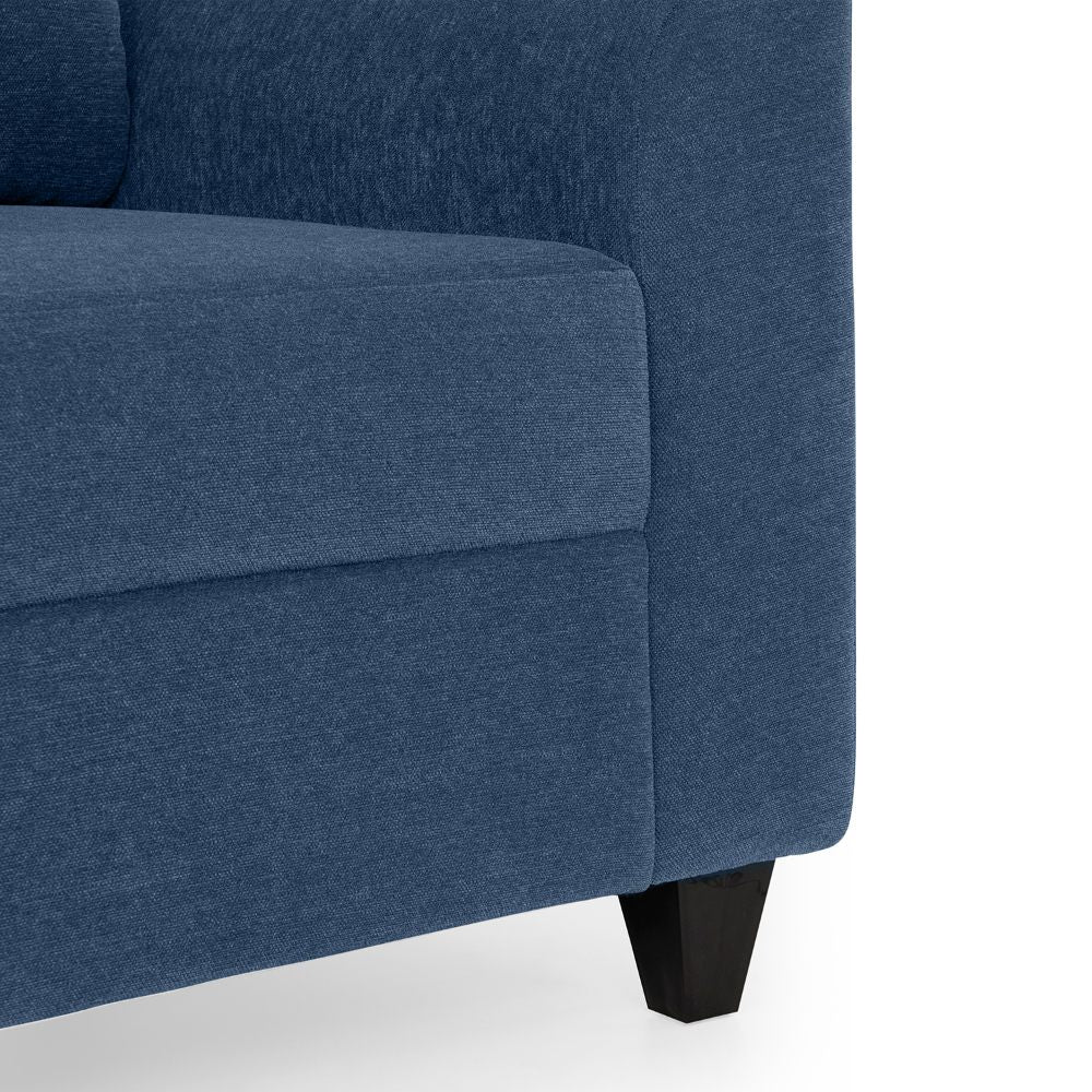 Zivo Plus Twilight Blue Fabric 2 Seater Sofa with Lounger - Image 5