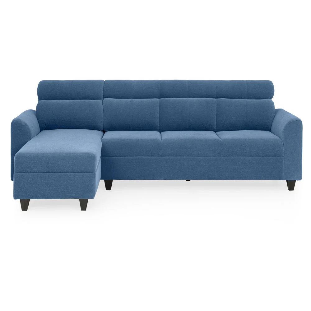 Zivo Plus Twilight Blue Fabric Sofa Set 3 Seater Sofa with Lounger - Image 2