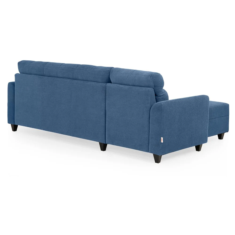 Zivo Plus Twilight Blue Fabric Sofa Set 3 Seater Sofa with Lounger - Image 8